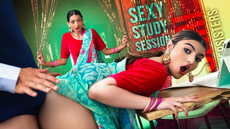 Sari Stepsisters’ Sexy Study Session - StepSiblings - 29624